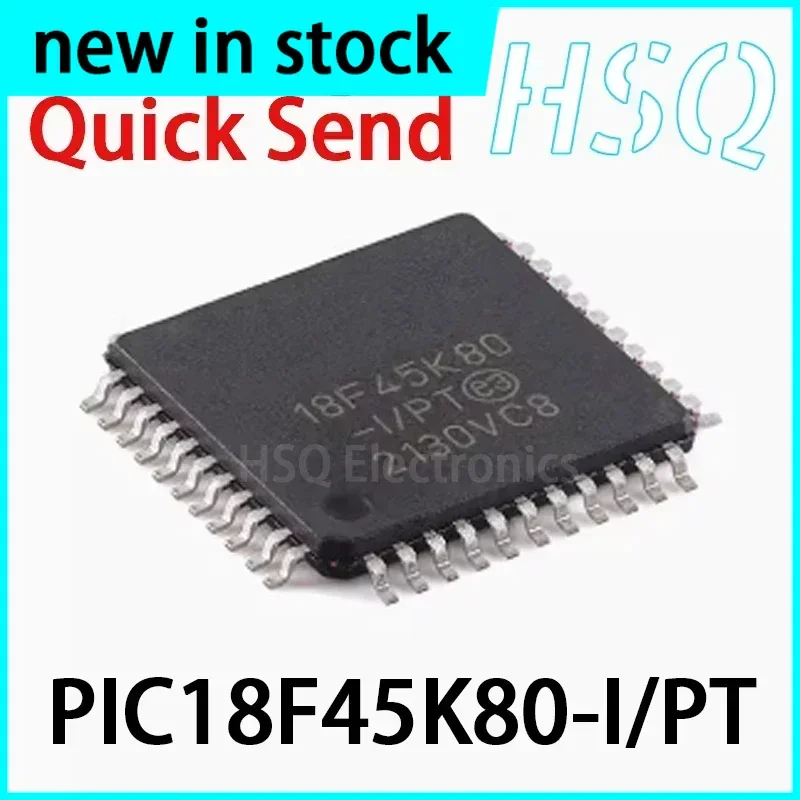 1PCS PIC18F45K80-I/PT PIC18F45K80 TQFP-44 44 Pin Enhanced Flash Microcontroller Chip