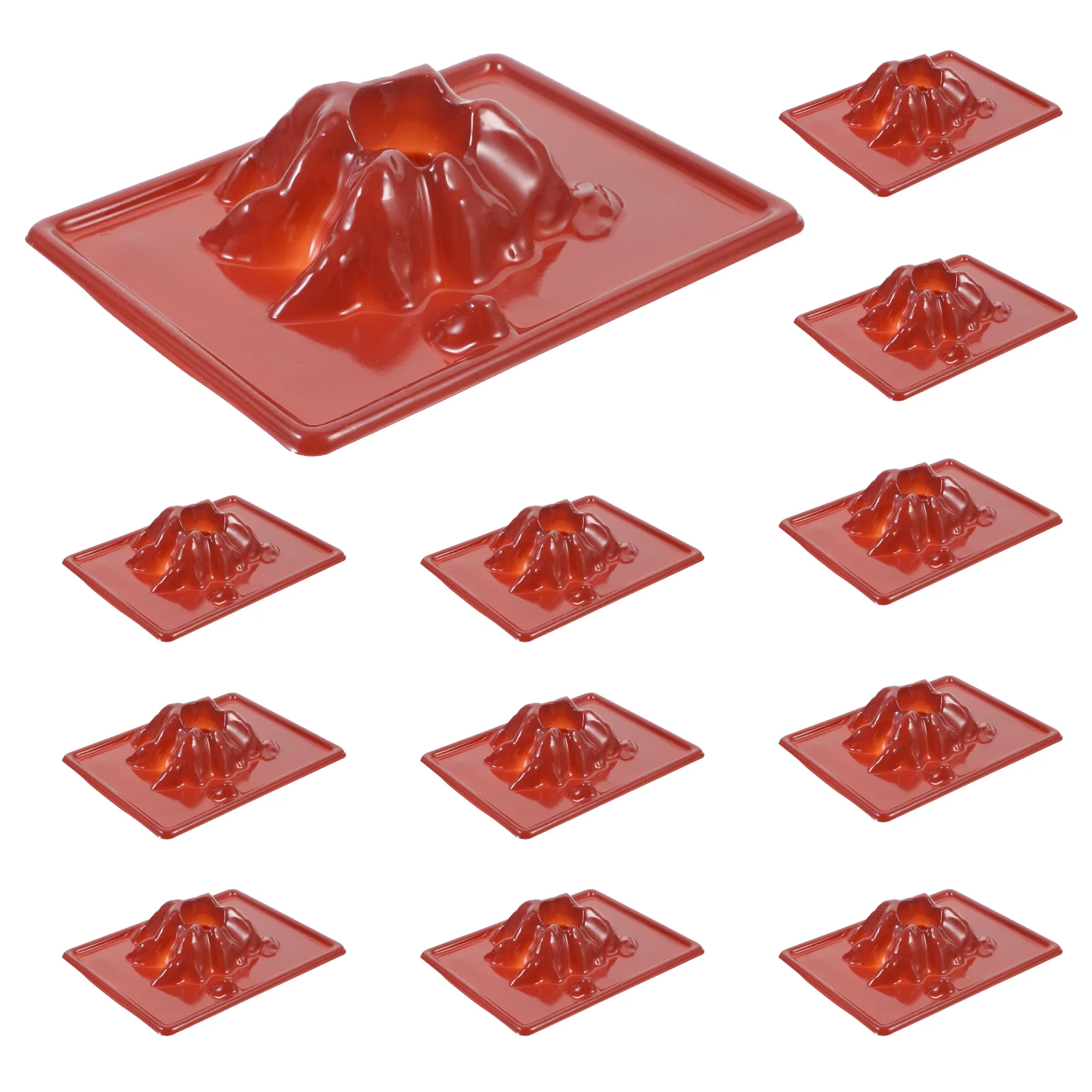 

20 Pcs Modeling Volcano Experiment Kit Science Experiments Plastic Volcanoes Models