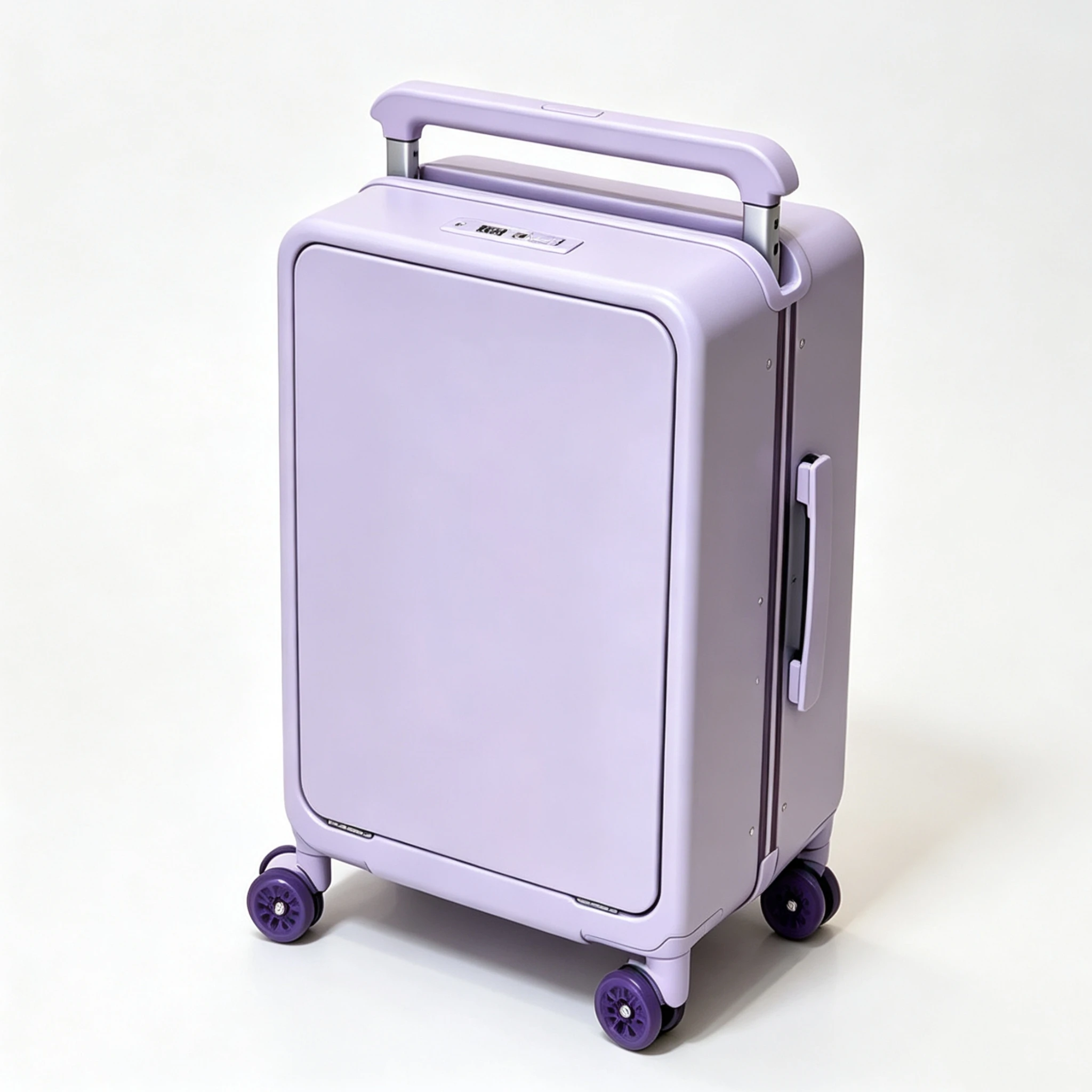 Front Opening Laptop Pocket Rolling Luggage Wide Handle Travel Deep Warehouse Aluminum Frame TSA Lock Suitcase Women PC Material