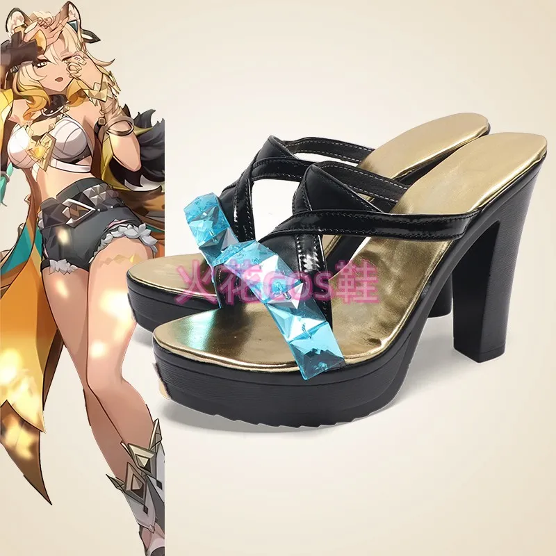 

Genshin Impact Xilonen Cosplay Shoes Sandals Natlan Xilonen Cosplay For Halloween Carnival Party Women Men
