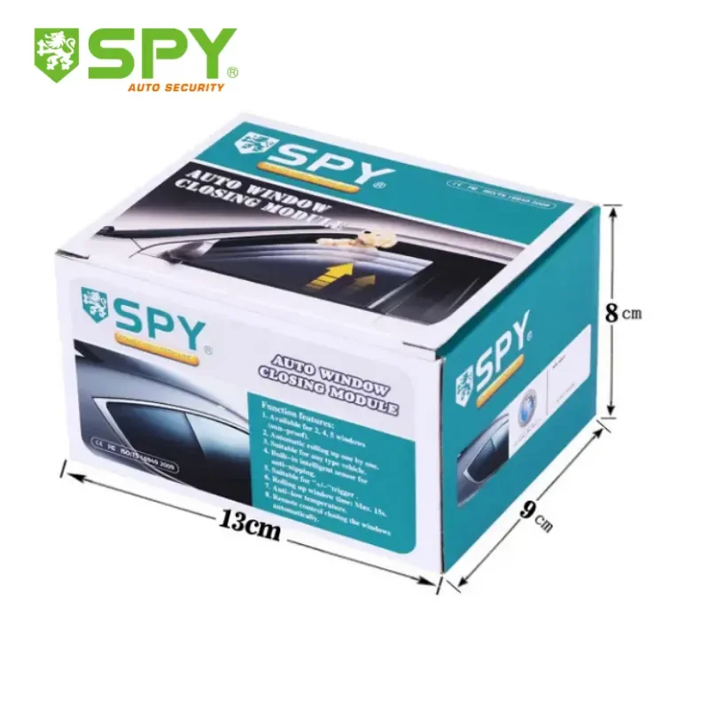 SPY Universal Car Alarm Systems Auto Close Windows Car Alarm Module for 4 Door Car