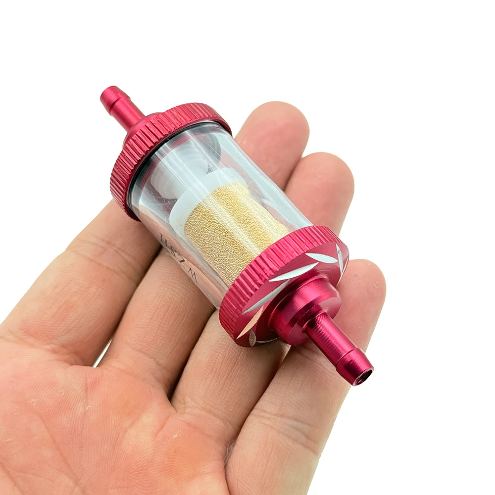 Geändert Universal 6mm Inline Kraftstoff Filter Aluminium Legierung Sheel Kupfer Kern Für Motorrad Roller ATV Dirt Pit Bike Motocross – Detail 6