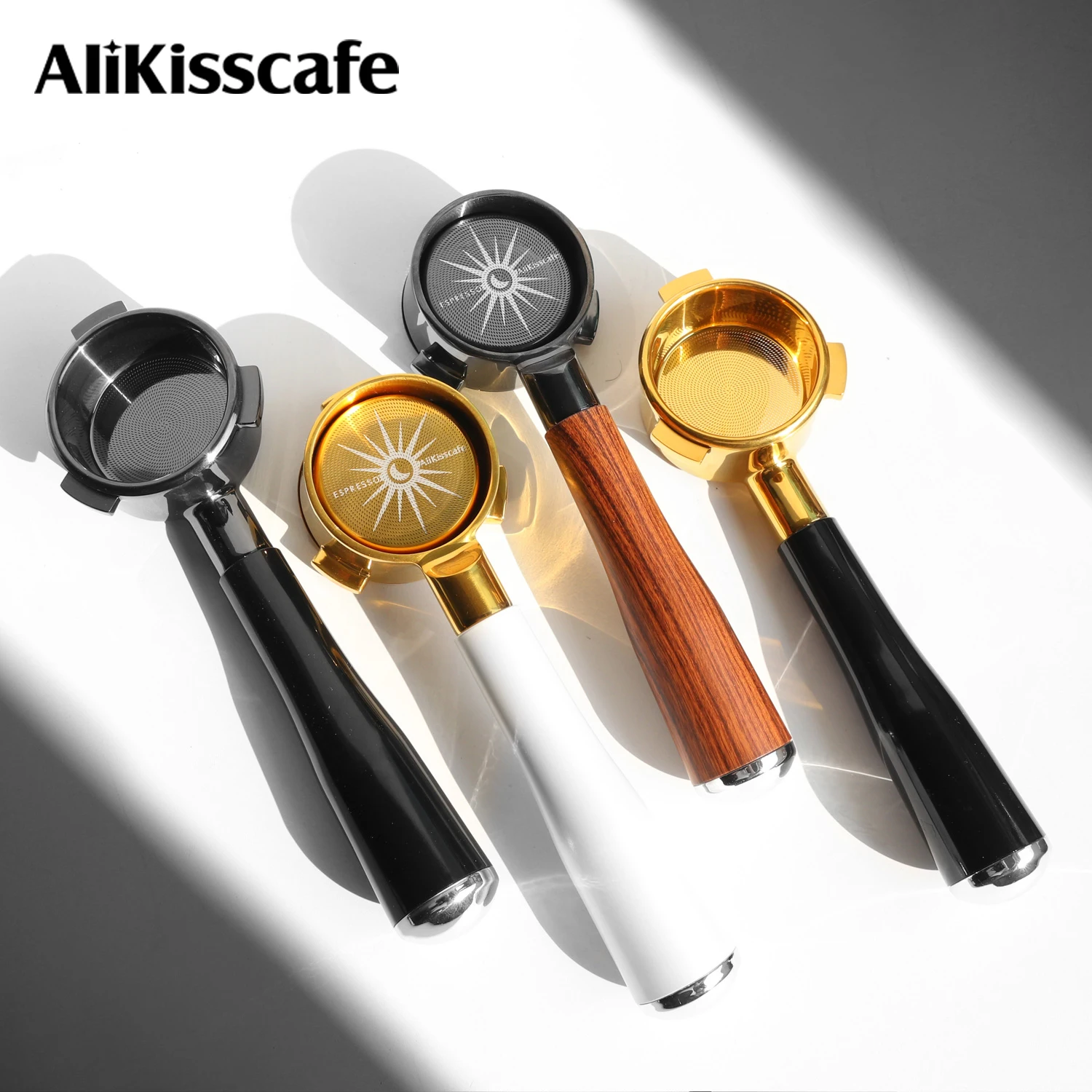 AliKisscafe 58mm Coffee Bottomless Portafilter Naked for E61 Gaggia Classic Hibrew H7 Espresso Machine Accessories Barista Tools