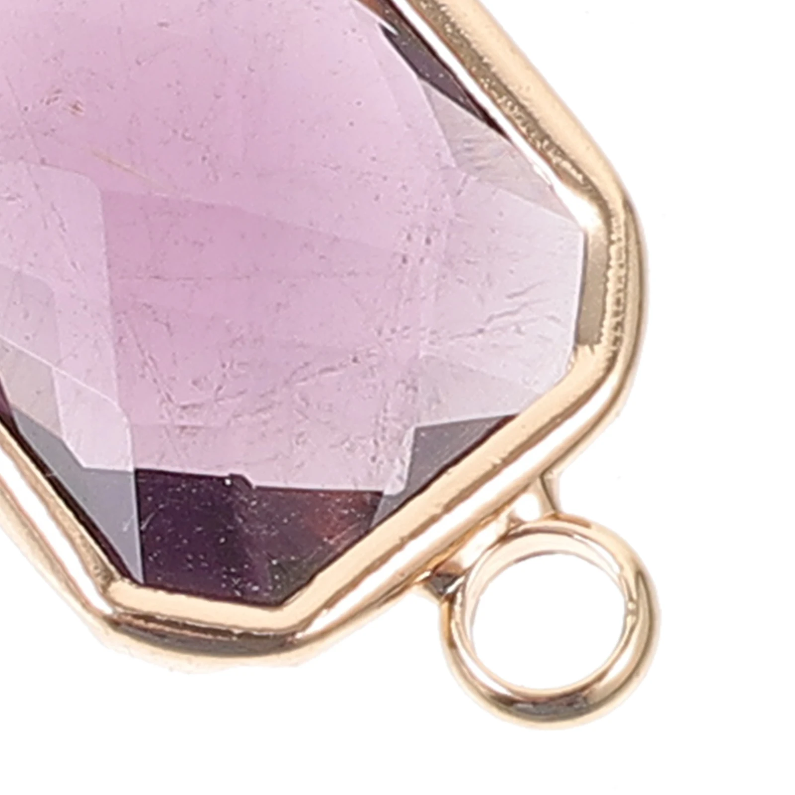 

10pcs Square Double Sided Glass Diamond Pendant Jewelry Making Charms Connector Beads Bracelet Earrings Necklace Accessories