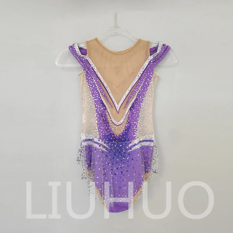 LIUHUO Rhythmic Gymnastics Leotard Competitive Cheerleading Performance For Children