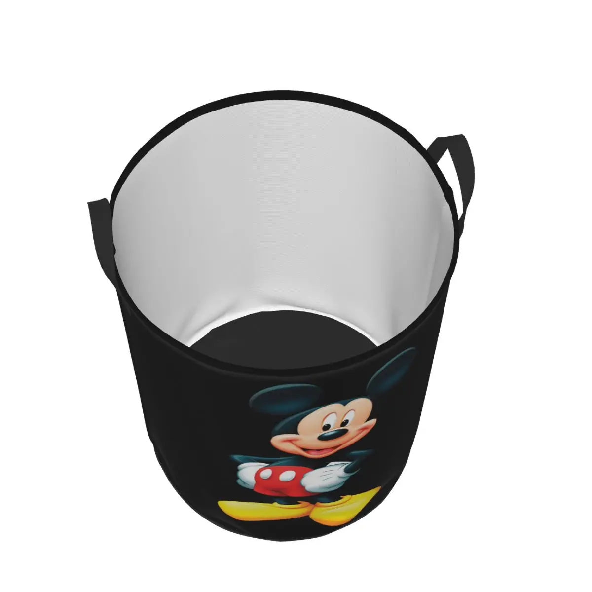 Customized Disney Mickey Mouse Minnie Laundry Basket Foldable Cartoon Clothes Toy Hamper Storage Bin for Kids Nursery