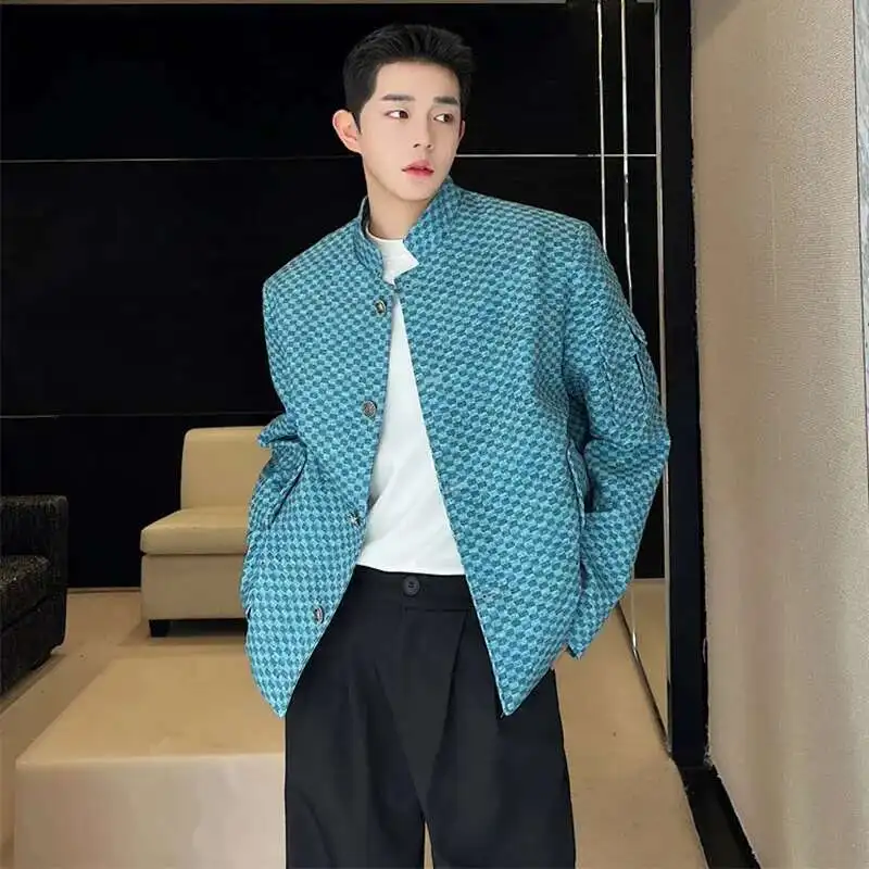

LUZHEN 2025 Spring Fashion Elegant Casual Jacket Men's Trendy Handsome Pockets Decorate Niche Design Original Outerwear LZ7174