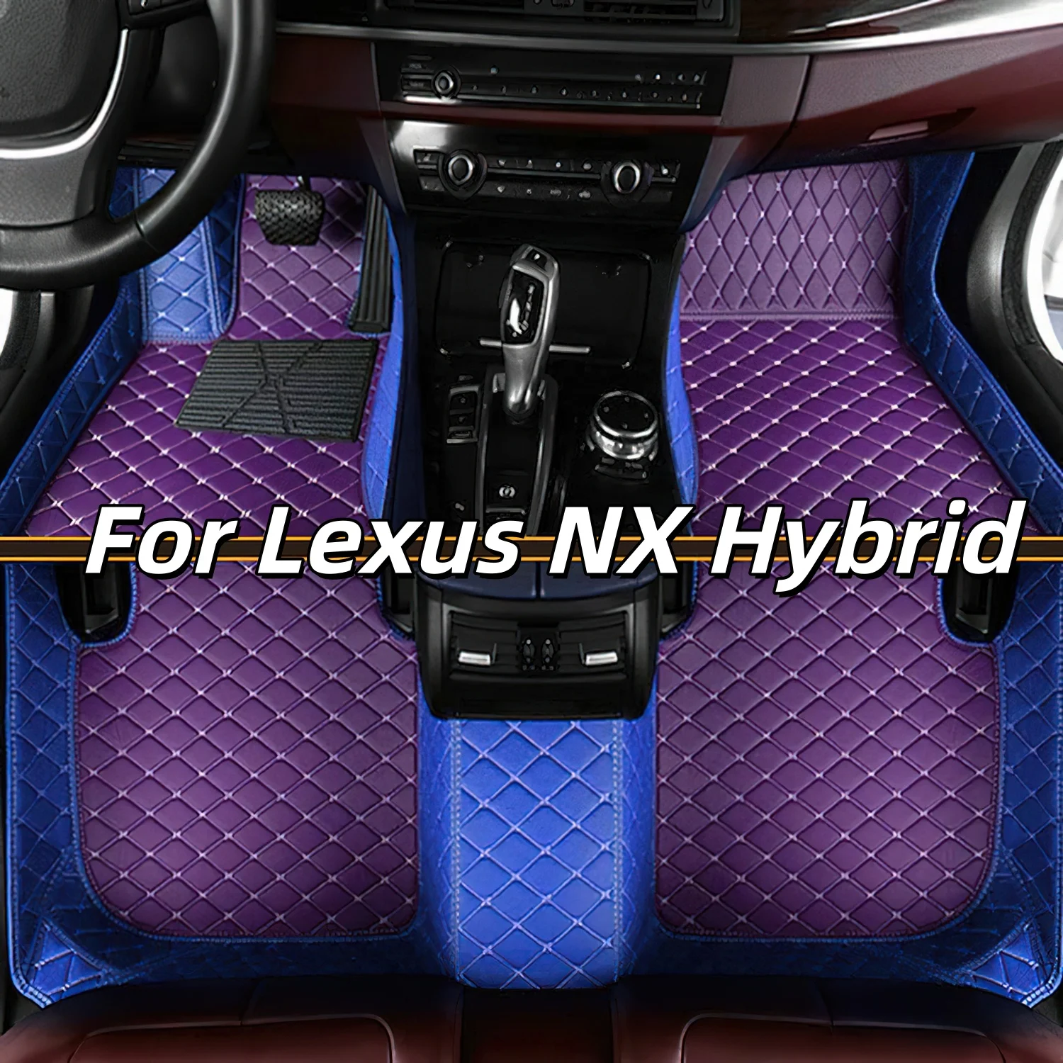 

Accessories car floor leather mats fits for Lexus NX Hybrid 2022-2025 vehicle full set carpet pads