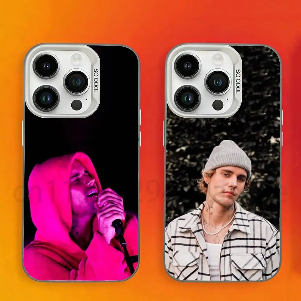

Justin B-Bieber Phone Case For iPhone 17,16,15,14,13,12,11,Pro,Max,Plus,Mini, Anti Fall Matte Hard Bumper