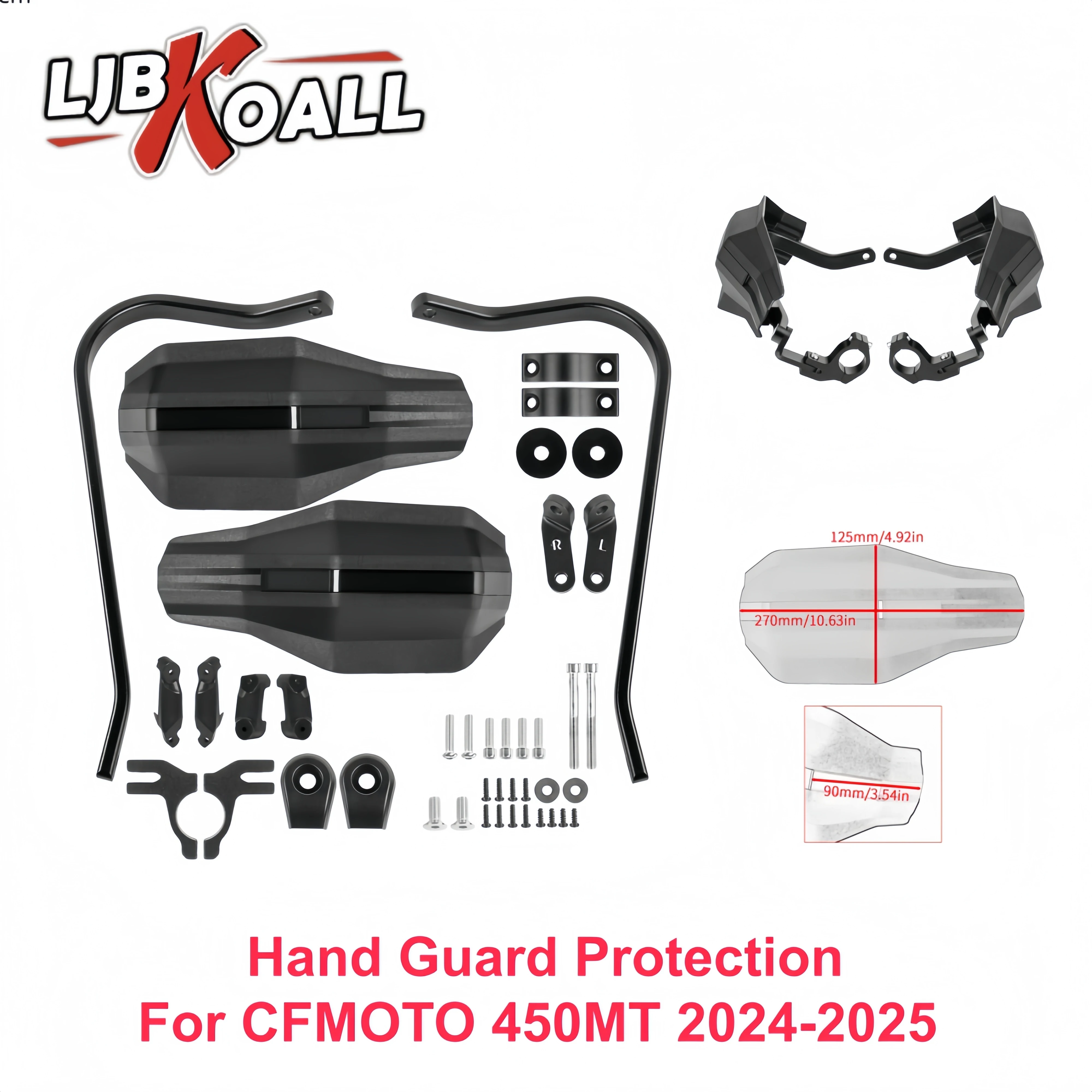 

For CFMOTO 450MT Hand Guard Protection for CF Moto 450 MT Handguards Handlebar Shield Brake Clutch Lever Protector 2024-2025