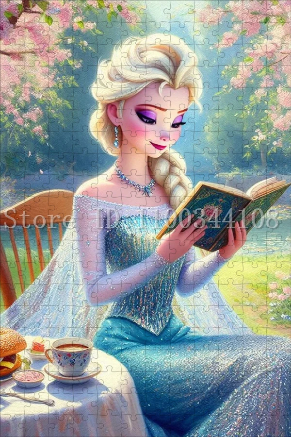 35/300/500/1000 Pieces Disney Puzzles Princess Snow White Elsa Belle Jigsaw Puzzles for Adult Children Handmade Toys & Hobbies