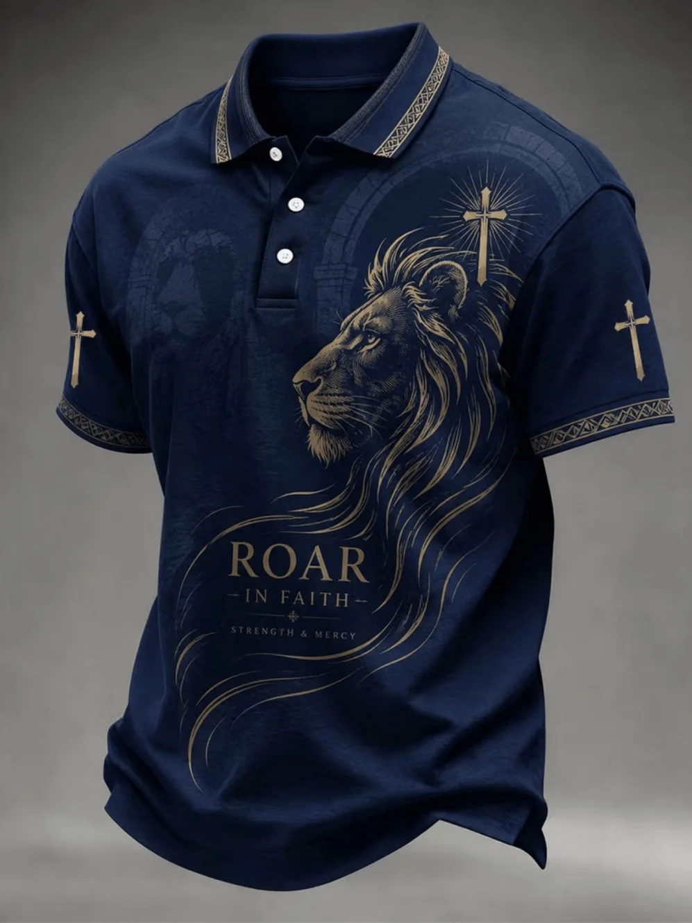 Herren-Polo-Shirt mit Glatter Schwarzer Oberfläche, Silberner Diagonallinie und Slogan-Print, Business-Casual-Oberteil für Sommer und Täglichen Arbeitsweg – Detail 4