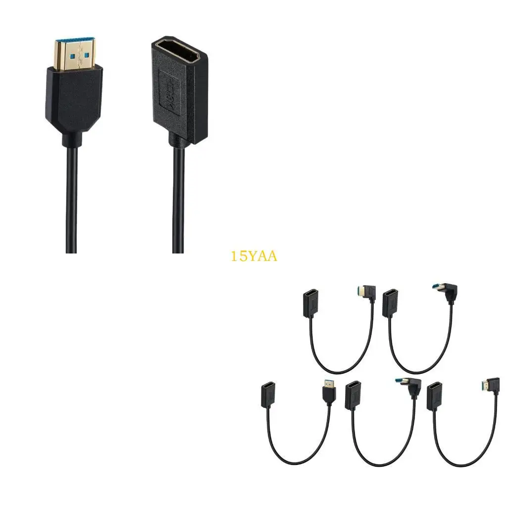15YA 2.1 Cable video compatible con HDTV 48 Gbps Velocidad rápida 8K 60Hz Cable para tabletas HDTVS
