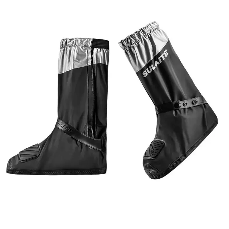 Picture 4: Motorcycle Waterproof Outfit Shoes Cover Motorcyclist Accessories Non-SlipThickened Wear-Resistant Outdoor Foot Gear Rain Boots