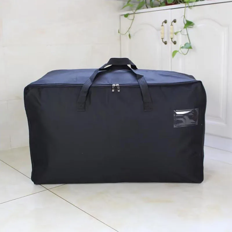 

Водонепроницаемая сумка для хранения одеял из ткани Оксфорд, большая вместительная сумка для переезда, упаковочная сумка для дома и общежития, пылезащитная сумка для организации хранения одежды