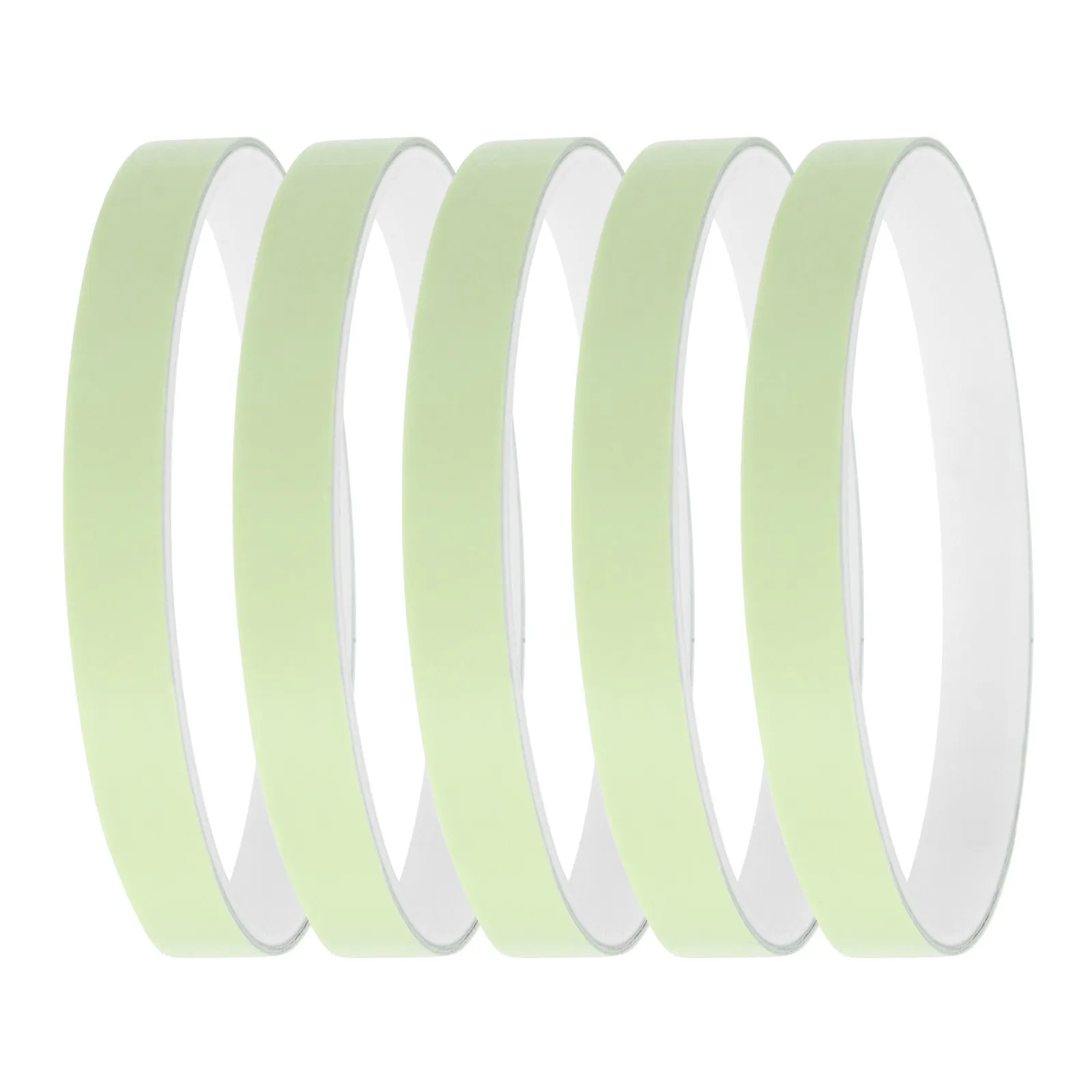 5 Rolls Glow Tape Fluorescent Stair Safety Warning Tape Green Luminous Adhesive Slip Resistant Strip for Schools Hospitals