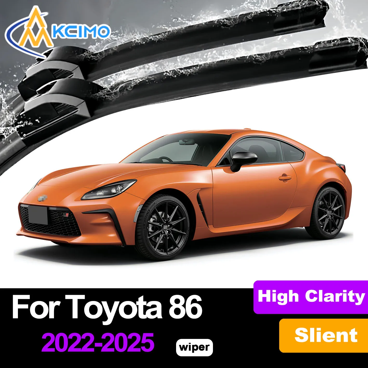 

Kcimo Front Windshield Wiper Blades For Toyota 86 ZN8 ZD8 2022-2025 Subaru BRZ Windscreen Window Car Accessories