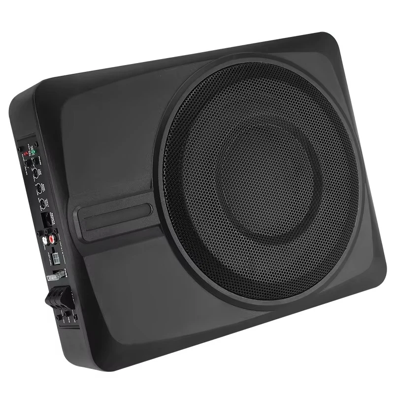 Woofer de coche con amplificador de graves Subwoofer delgado de 10 pulgadas 400W Subwoofer activo debajo del asiento
