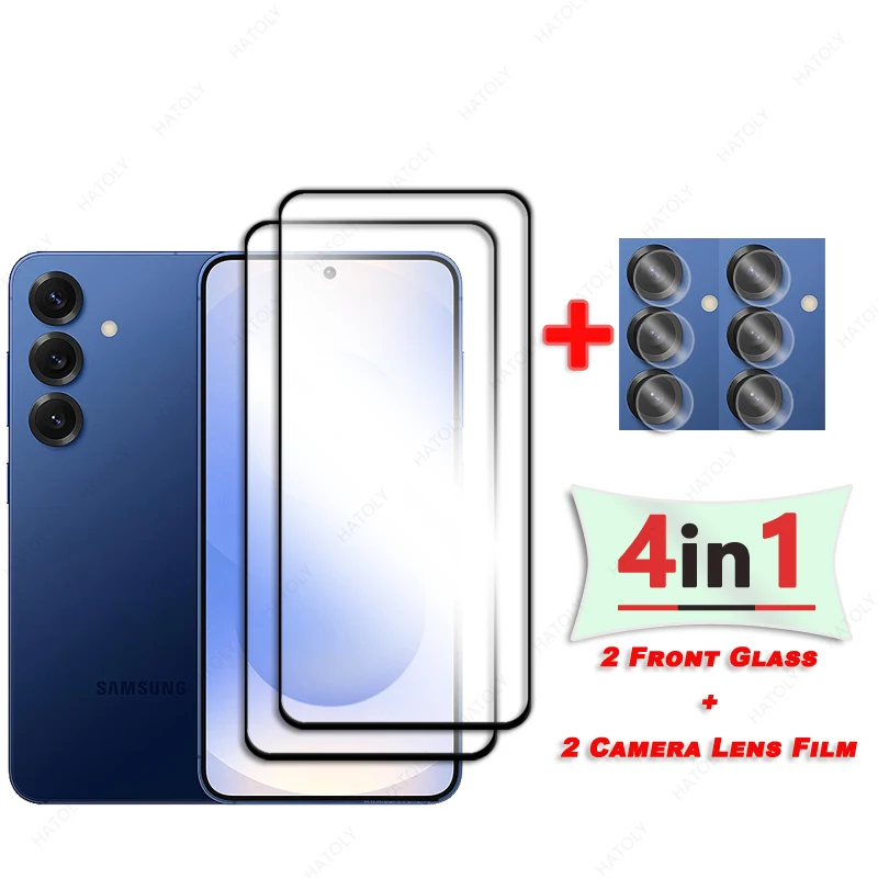For Samsung Galaxy S25 Glass Screen Protector For Galaxy S25 Plus Glass Protective Film Camera Lens Film For Samsung S25 Ultra