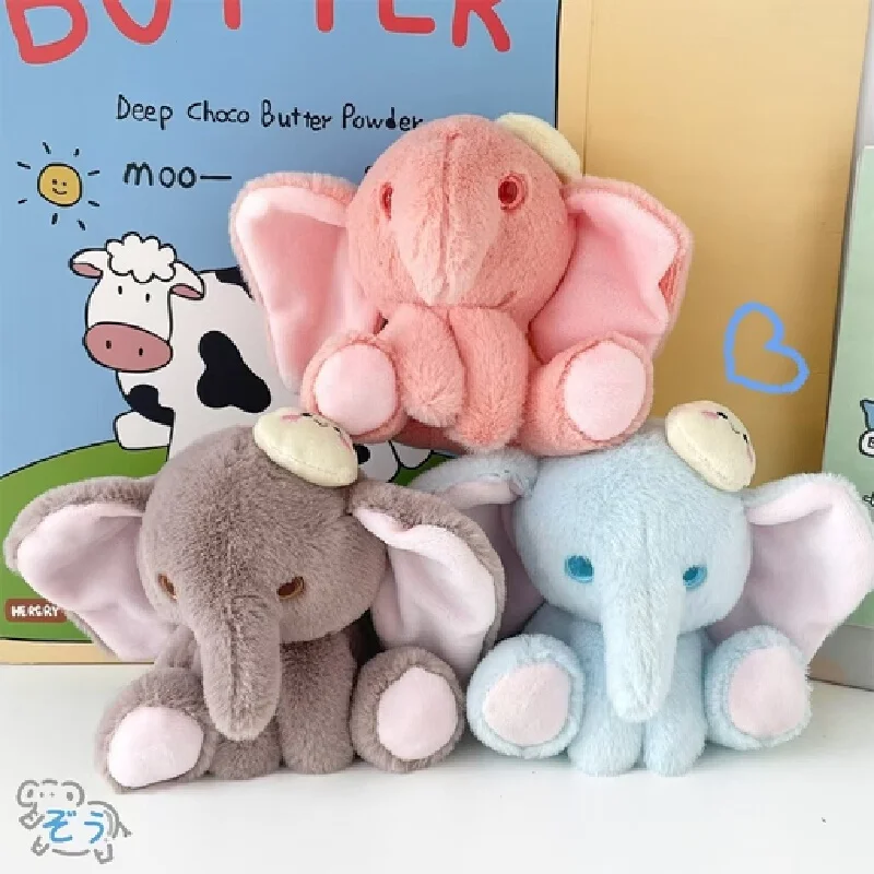 2024 ใหม่ช้างน้อยน่ารักSuper Soft Plushตุ๊กตาสาวหัวใจชุดกระเป๋าจี้ตกแต่งHandmadeอาวุโสSenseพวงกุญแจ