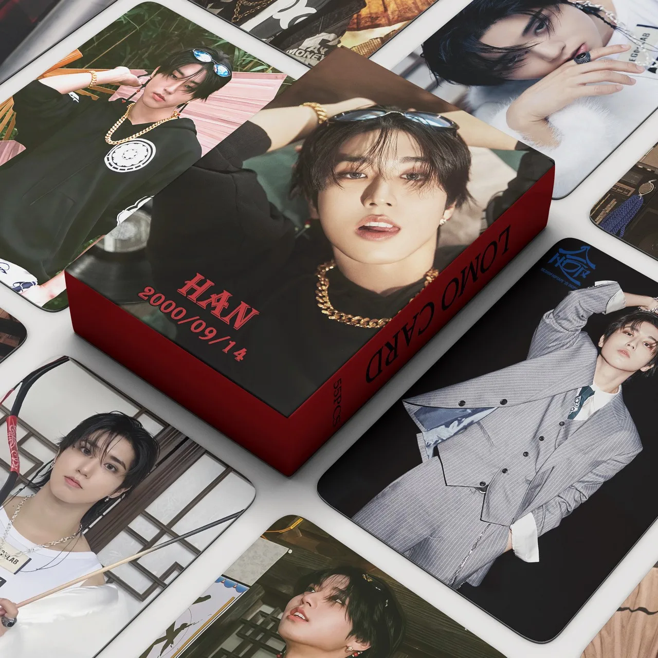 Baru 55 Buah Album SOLO Idola Kpop Berharap Begitu Baik Berjalan Di Atas Air HAN HYUNJINHUANG Kartu Lomo Kartu Foto Koleksi Penggemar Kartu Pos Merchandise