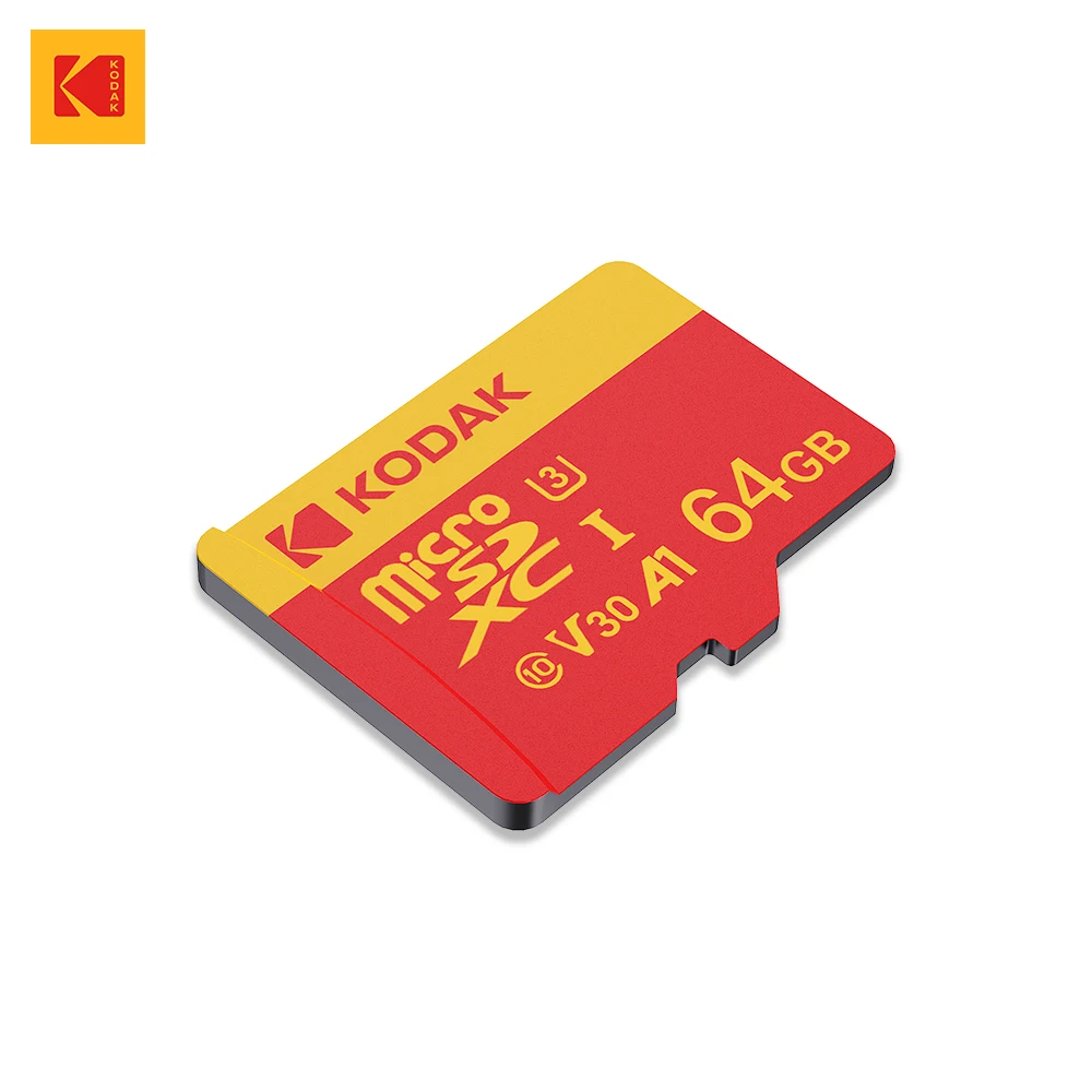 

KODAK 64GB High Speed C10 U3 Memory Card V30 For Drones Cameras Surveillance Devices Micro SD Card 64GB A1 Mini TF Card