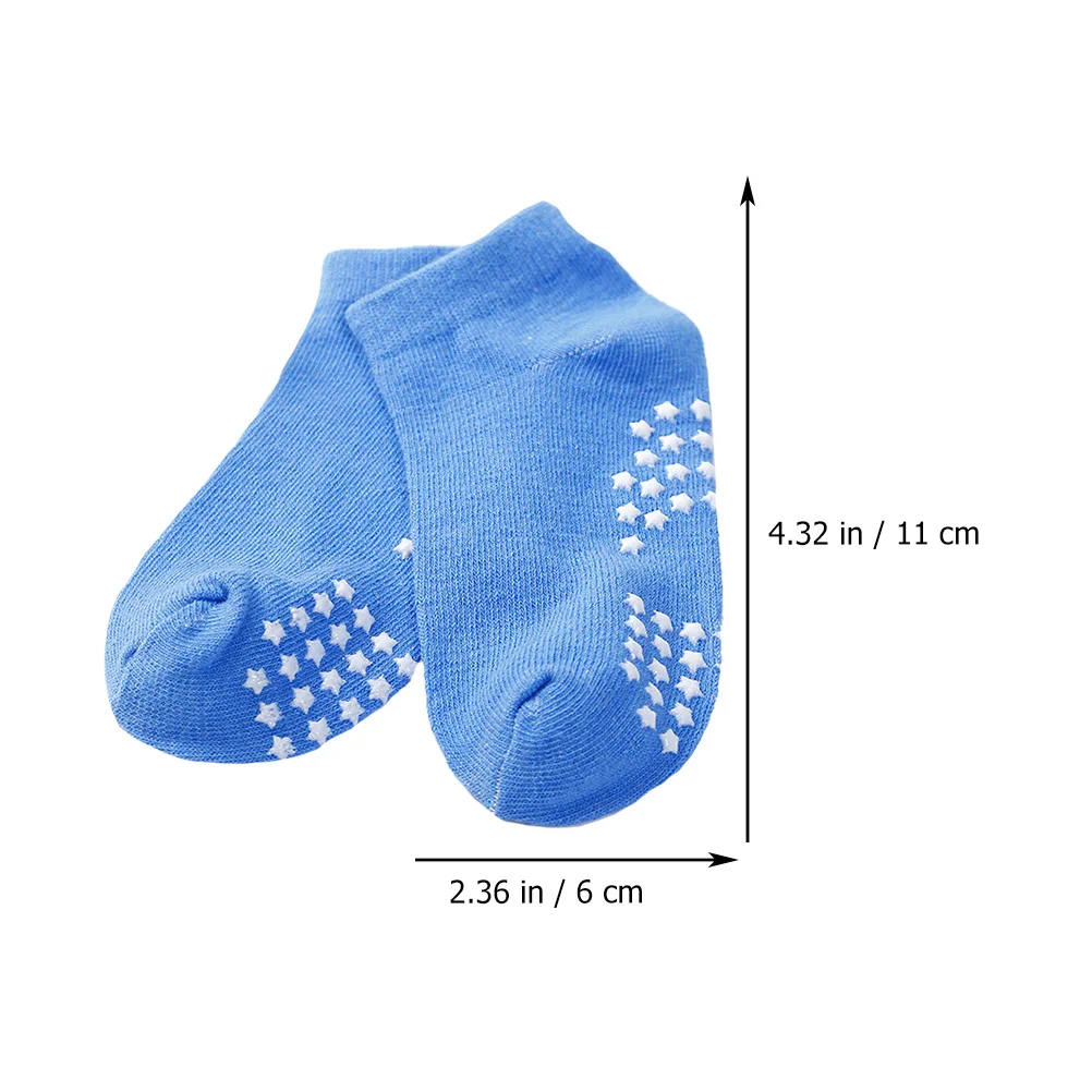 

6 Pairs Cotton Socks Kids Comfortable Breathable Non slip Cartoon Short Yoga Parent child Stockings Sweat Absorbing Stretchy