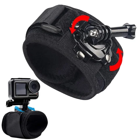 360 Degree Rotating Wrist Strap for Gopro Hero 12 11 10 9 8 Black 7 6 5 4 3 2 Silver White Max Session AKASO EKEN DJI Yi Apeman