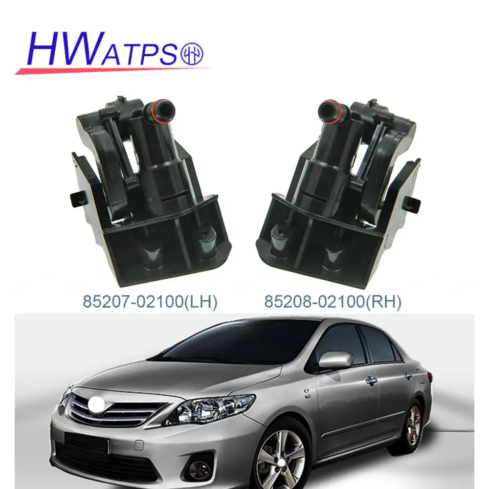 

For Toyota Corolla 2006-2014 Headlight Washer Wipers Nozzle Spray Cylinder 85207-02100 (LH) & 85208-02100 (RH) 5902-06-0088P