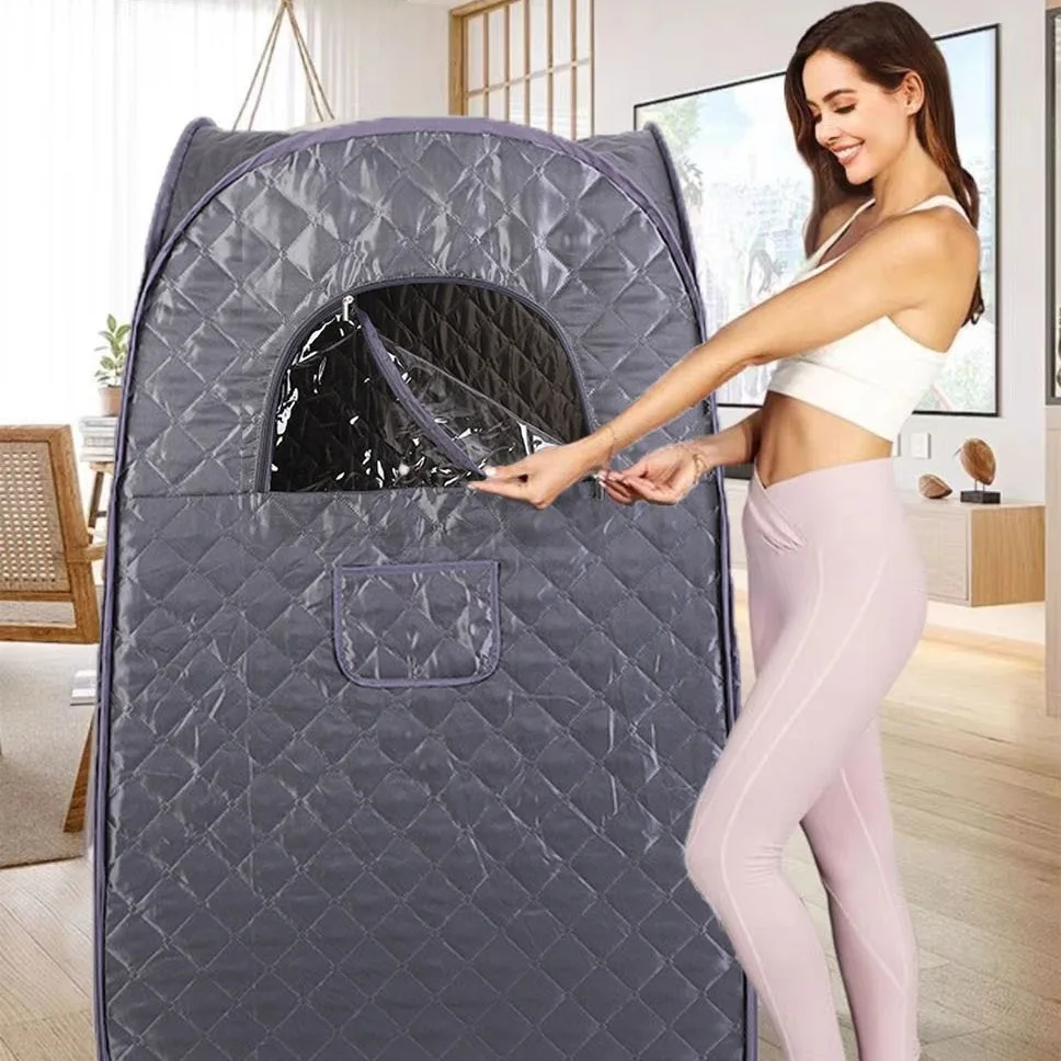 Portable Sauna Tent, Full Body Steam Sauna Spa, Home Use Infrared Box, 1 Person Room, Health and Relaxation