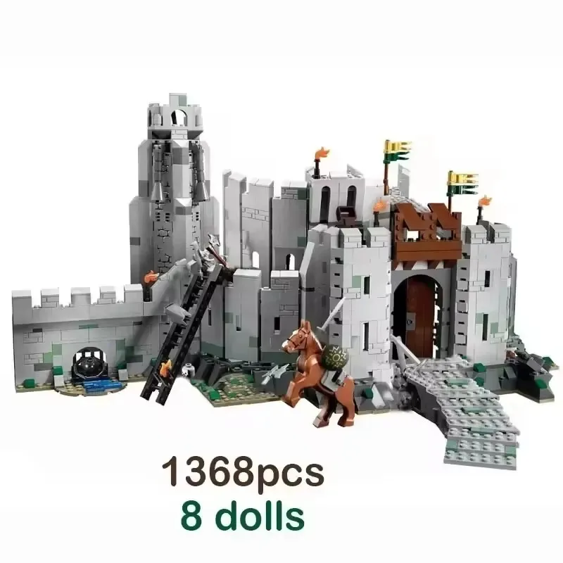 

1368pcs Creative Architecture Series Model Helm's Deep, High-Difficulty Educational Building Block Toy Gift for Boys, 16013