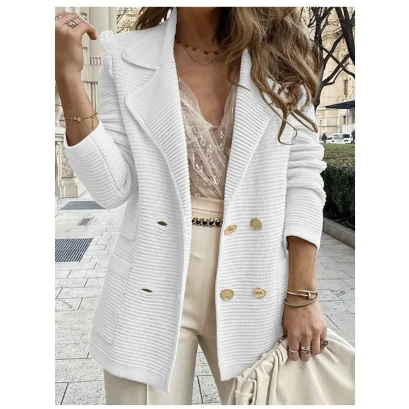 

Women's Fashion, Elegant, High-end Short Textured Casual Top Long-sleeved Jacket New Autumn and Winter Collection Women Coat