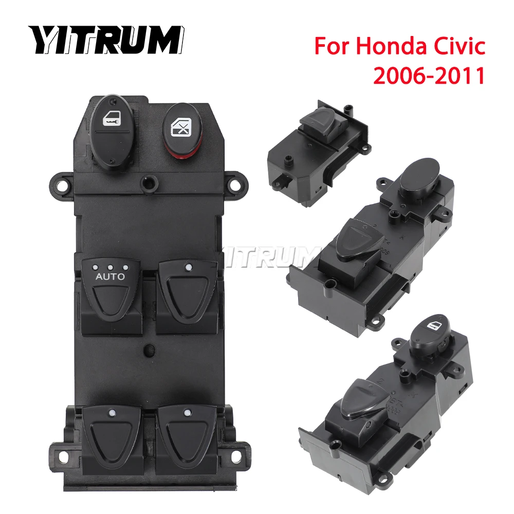 

YITRUM 35760-SNA-Z04 35760-SNA-A02 35760-SNA-A13 35750-SNV-H52 Power Window Switch For Honda Civic 2006 2007 2008 2009 2010 2011