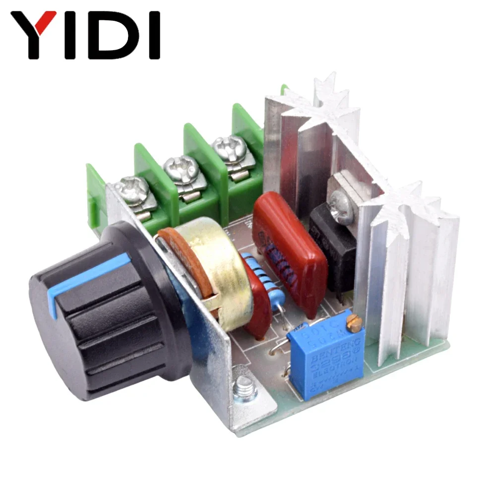 2000w scr tiristor fonte de alimentação módulo regulador tensão ac 220v led escurecimento dimmer controlador velocidade do motor estabilizador tensão