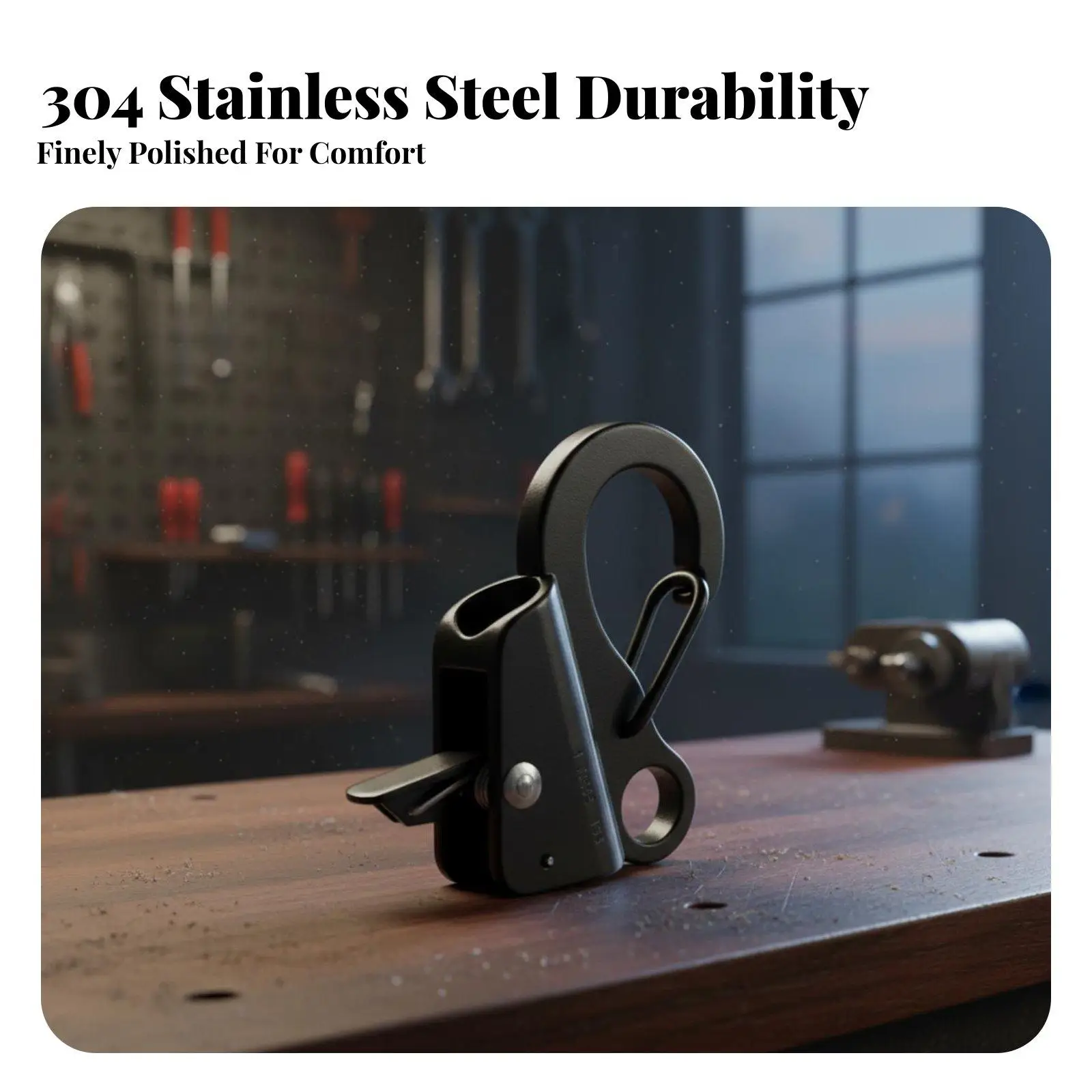 Stainless Steel Guard Hook Sliding Spring Hook Heavy Duty Quick Release Boat
