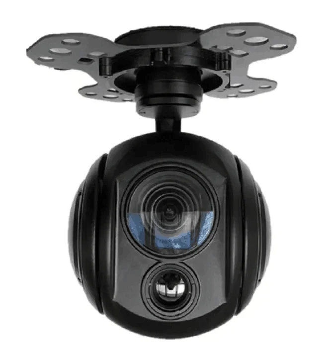 SIP30G619 AI Camera Auto-identify 30x Optical Zoom 640x512 Thermal 360 Degree Rotation Gimbal Camera with Object Tracking