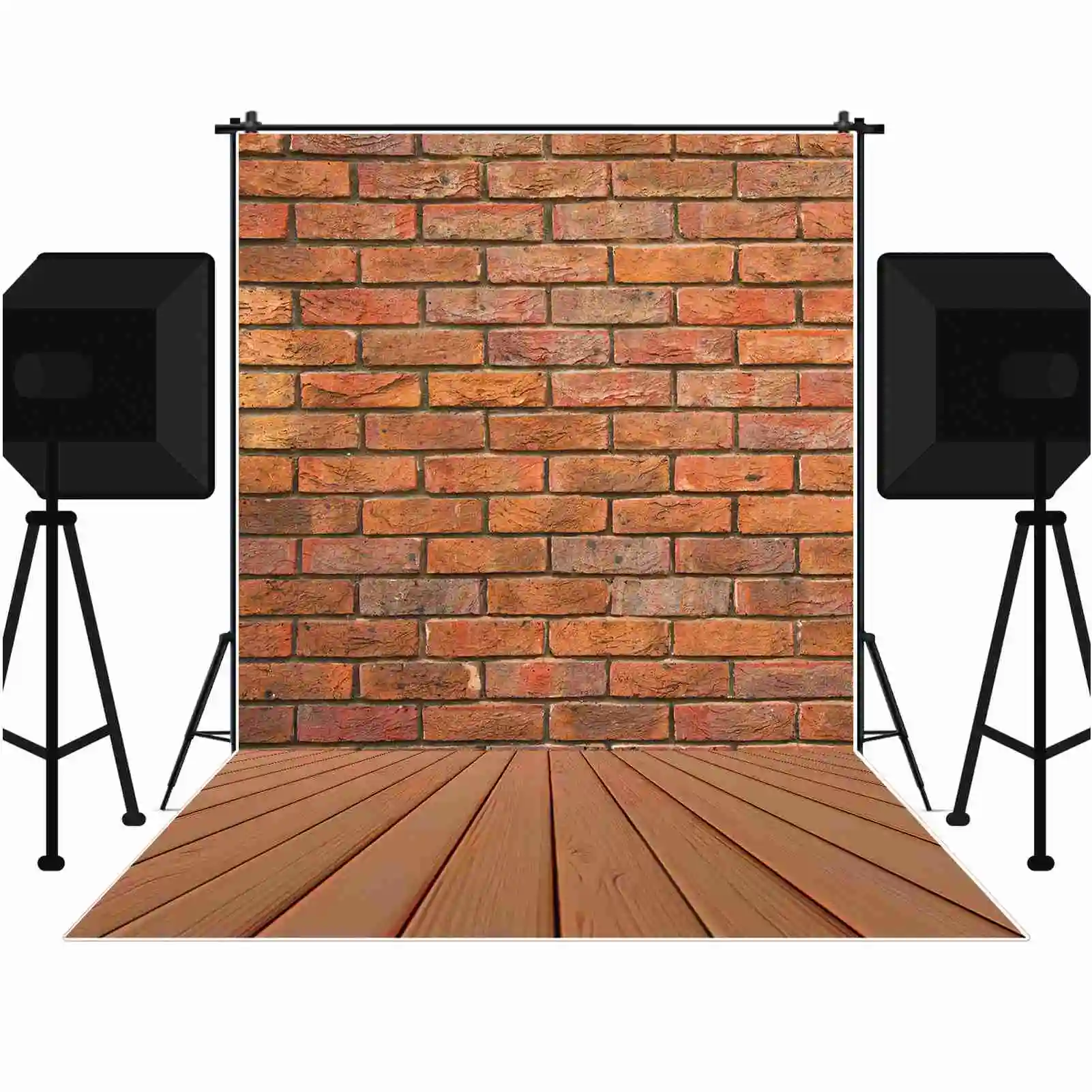 MOON.QG Brick Wall Photo Backdrop Subject Studio Shooting Background for Product Photography White Red Wallpaper Photobooth Prop