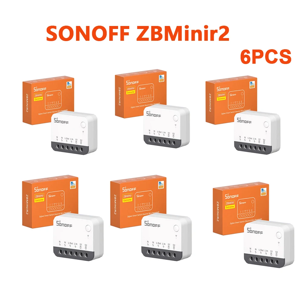 SONOFF ZBMinir2 Zigbee Mini Smart Switch Neutrale Draad Vereist eWelink Interruptor inteligentes Zigbee Schakelaar Smart Home Module - afbeelding 1