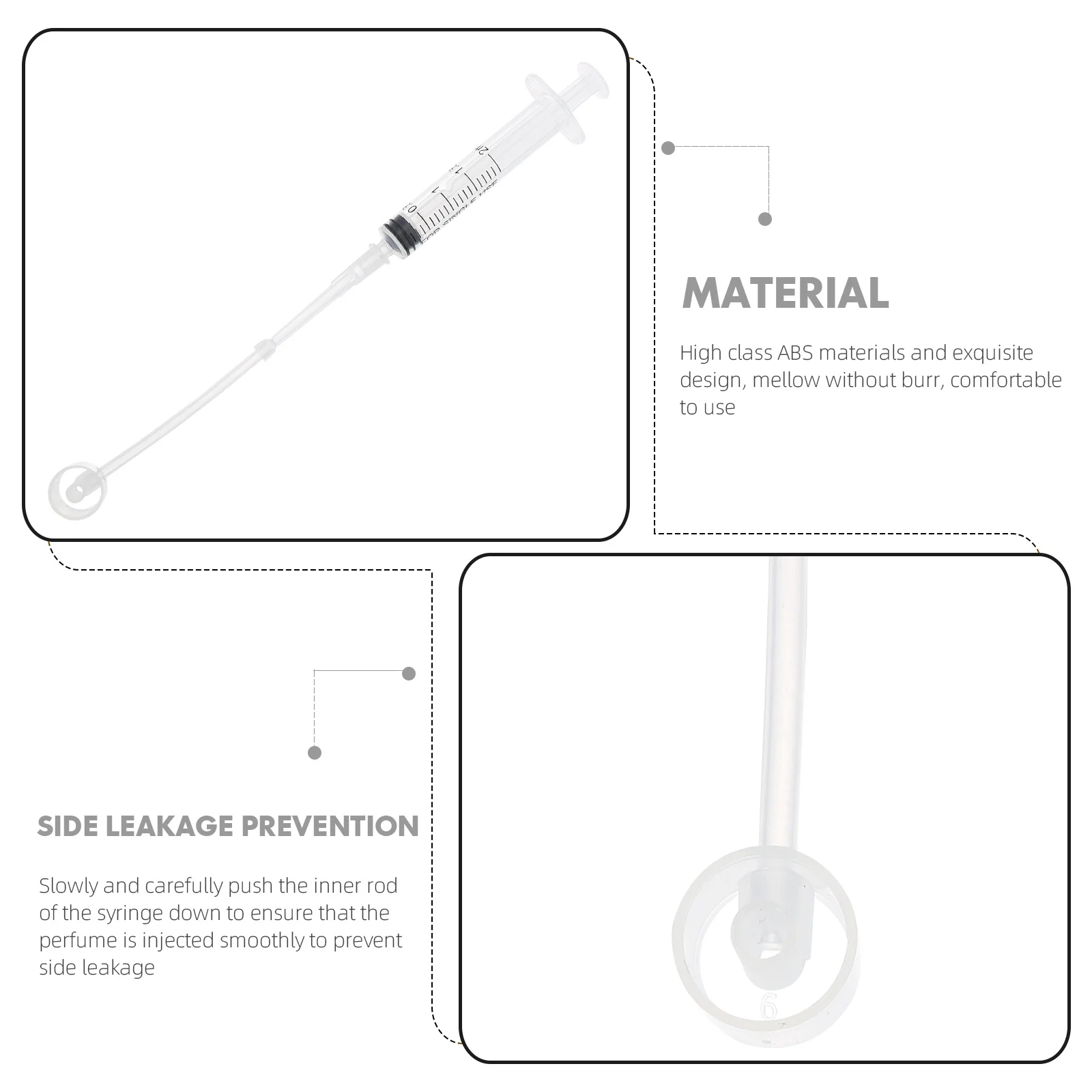 1Set Liquid Measuring Syringe Device for Perfume Transferring Fast Extraction Adapter Ideal for Lab Gluing Projects