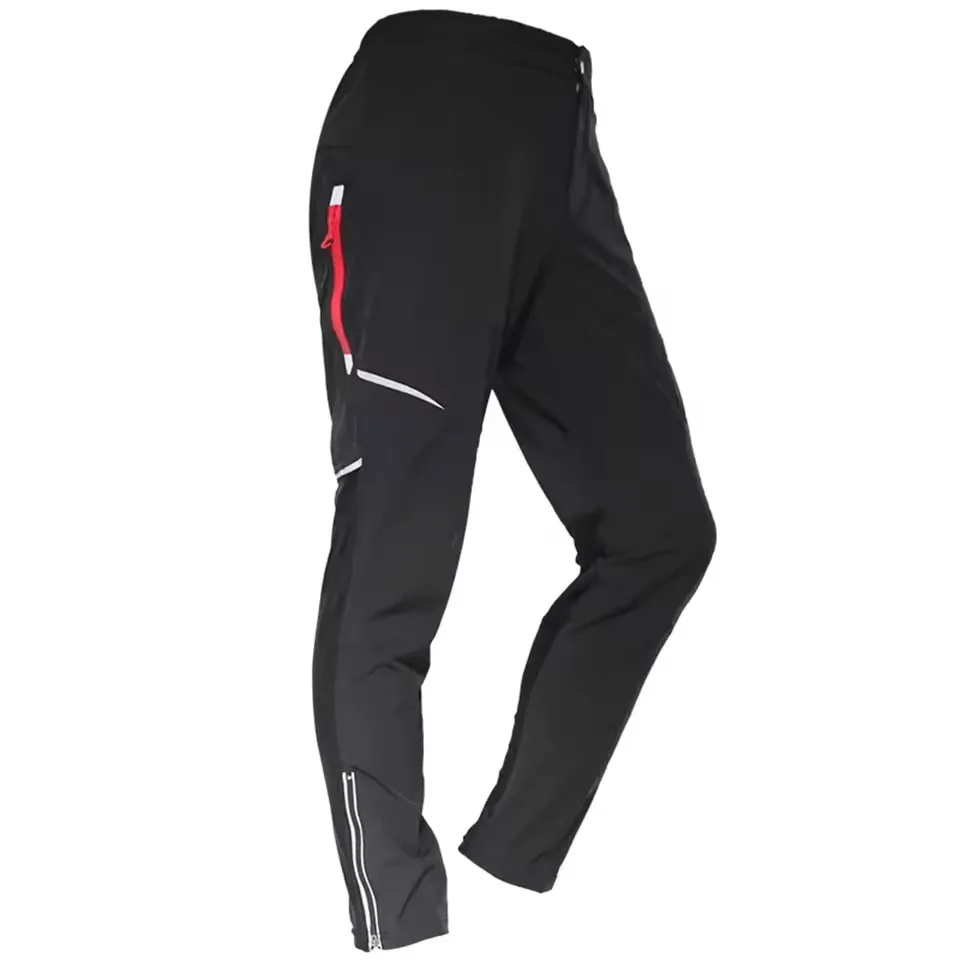 Bike Cycling Pants Spring Summer Outdoor Breathable Elastical Cycling Pants Quick-drying Cycling Sports Reflective Long Trousers
