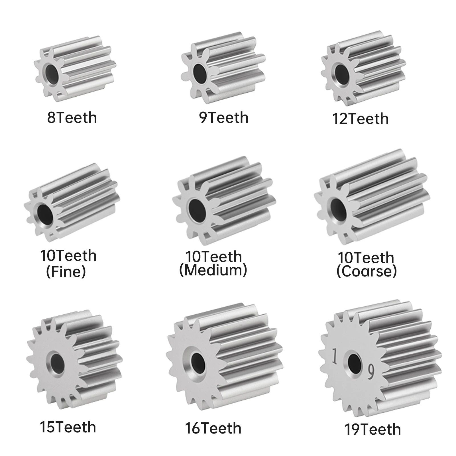 3.2mm diâmetro do furo da engrenagem do motor 8-19 dentes crianças passeio em brinquedos carro substituível engrenagem do motor para rs550 rs555 dc motor