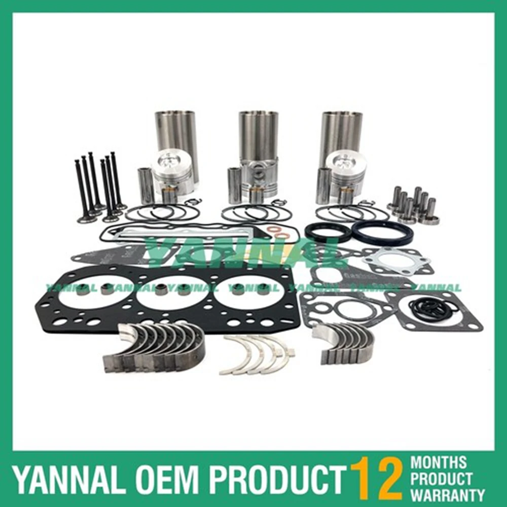 

Overhaul Rebuild Kit With Gasket Set Bearing For Yanmar 3TNC80