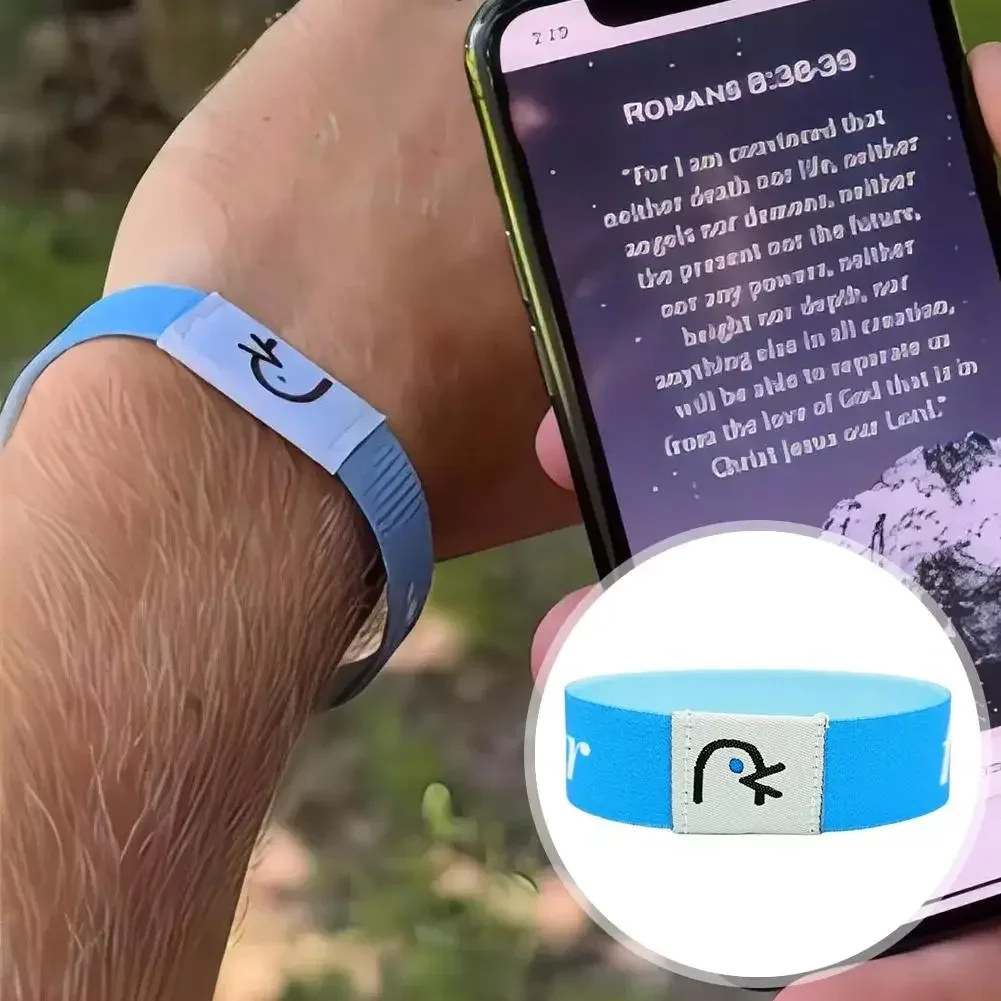 NFCクリスチャン付きの着用可能な聖書ブレスレット,宗教的なリストバンド,毎日の聖書の一節,ジュエリーギフト,10個