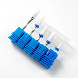 5PCS Ceramic Nail Drill Bits Electric Drill Machine Nail Milling Cutter Bits Nails Accessories Tools For Manicure Pedicure Tools