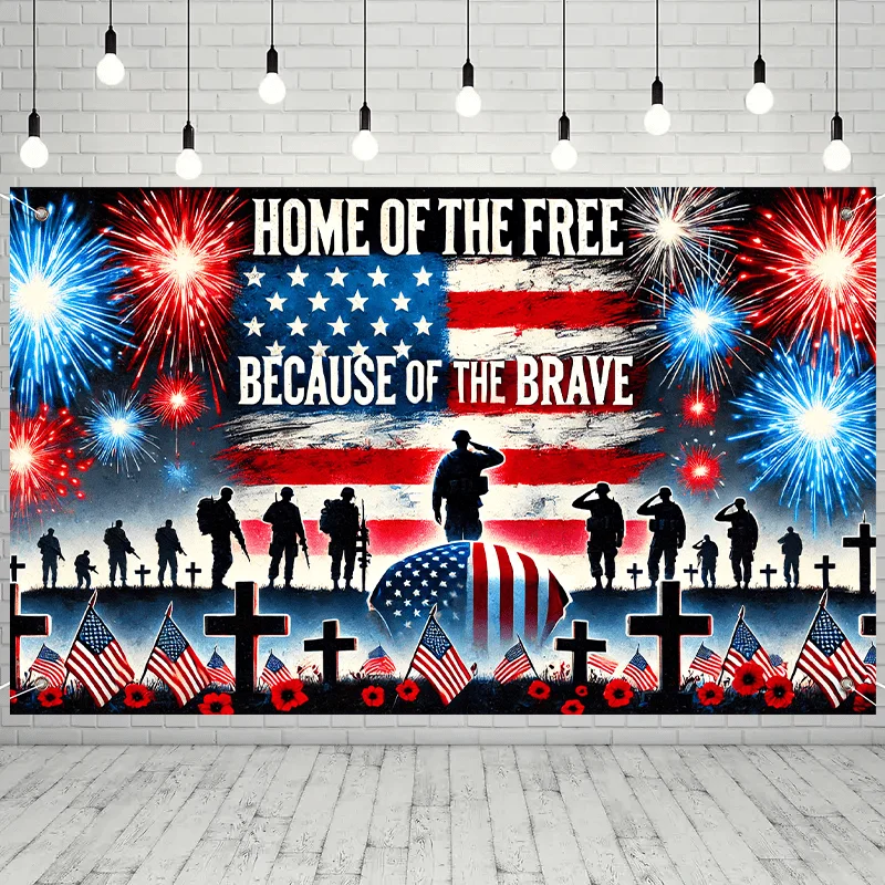 VIKAMA Patriotic Theme Tapestry National Flag Living Room Independence Day Party Decoration Room Decoration