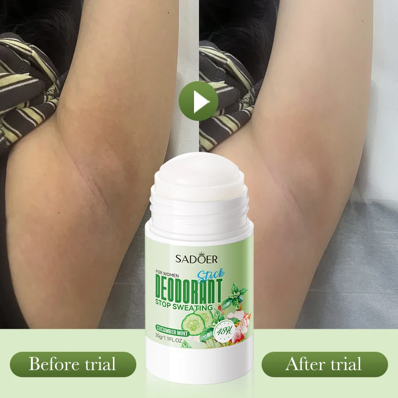 

Women's Deodorant Stick Series Reduces Odor Refreshing Stop Anti Sweat Cream Deodorant Sweating Roller I4K0