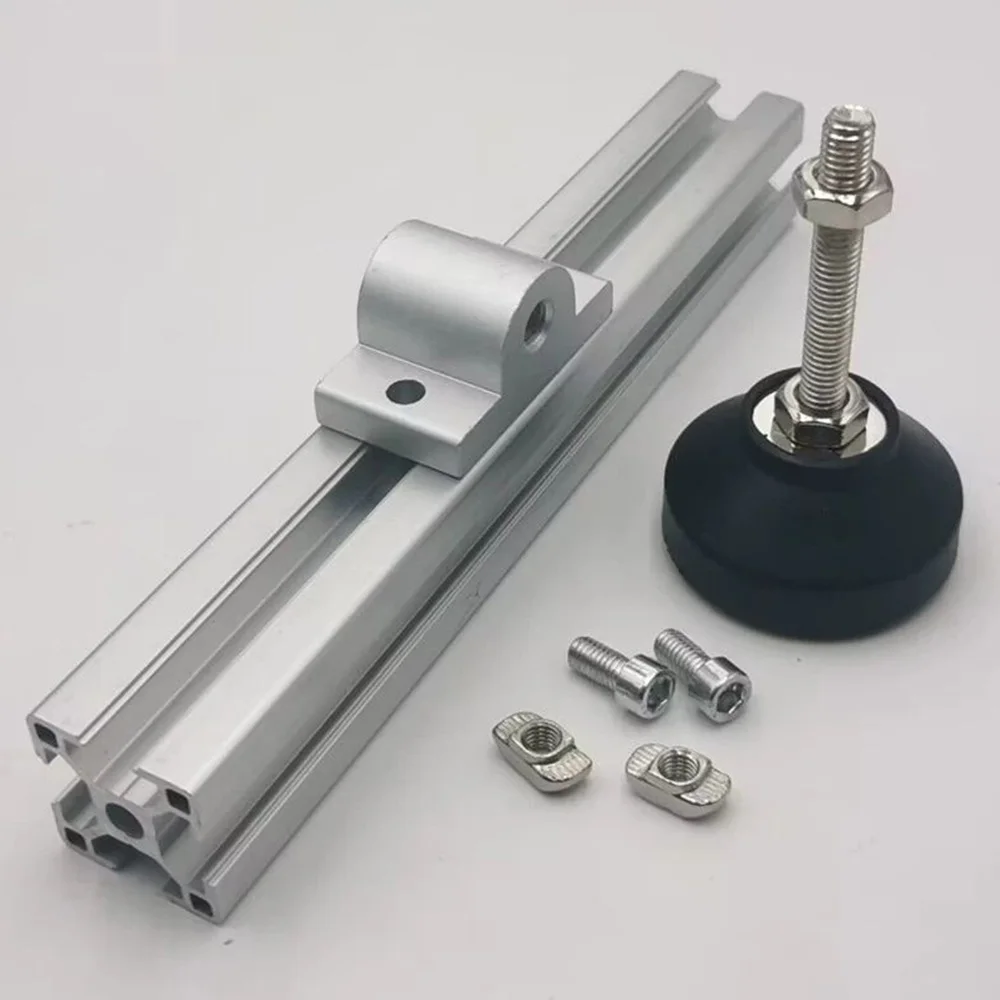1 Set Universal Wheel Fixing Set Caster Wheel Connector Plated Fixed Extruded Corner Code for 2020 3030 4040 Aluminum Profile