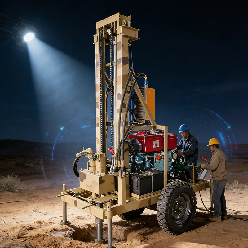 

Portable Water Well Drilling Rig Deep Borehole Drilling Machine for Home Farm Irrigation Commercial Construction Drilling Tool