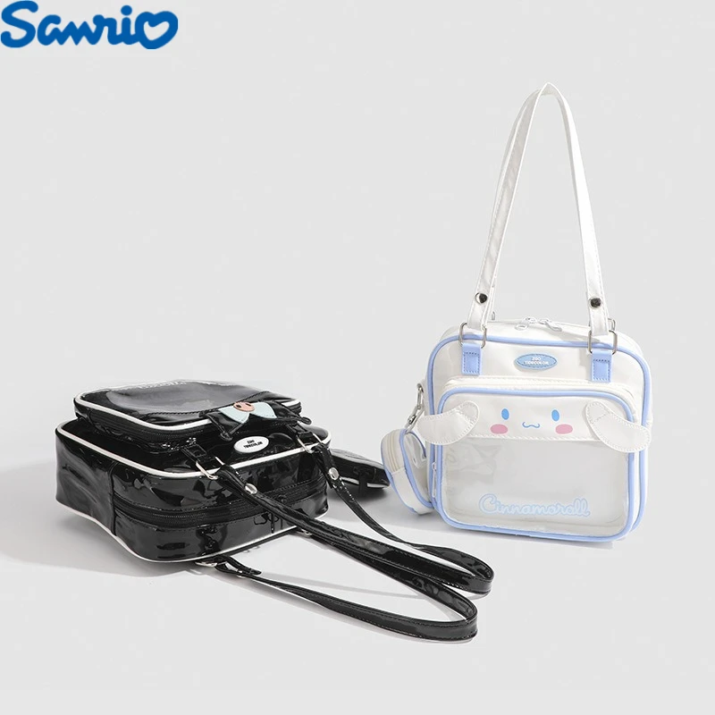 Nouveau sac à bandoulière Kuromi cannelle grande capacité Figure d'anime Patch intérieur téléphone portable cosmétique dessin animé sac de rangement cadeaux