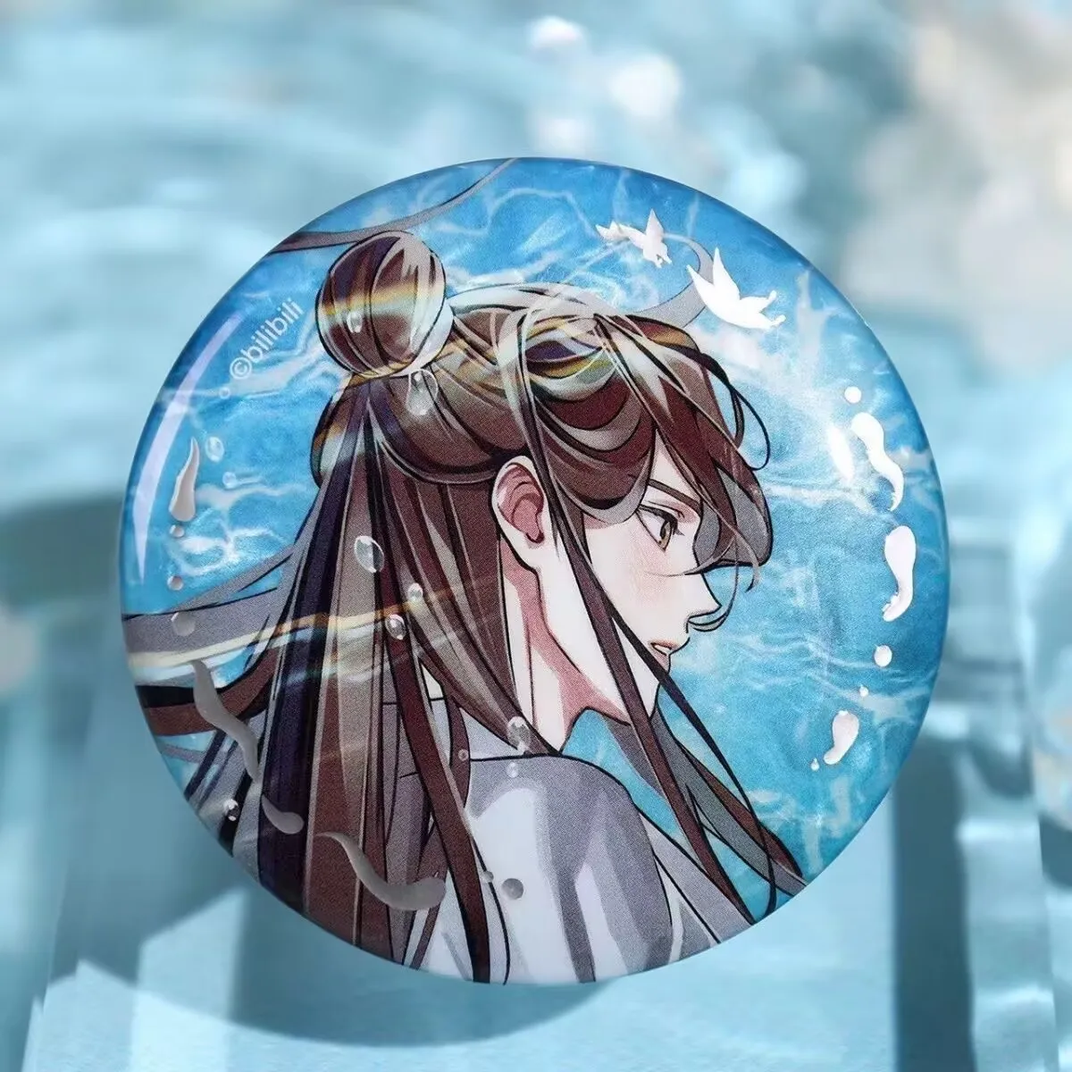 天官賜福 貴子八吉芳心シリーズ 花城謝憲 58mmバッジブローチポーチ